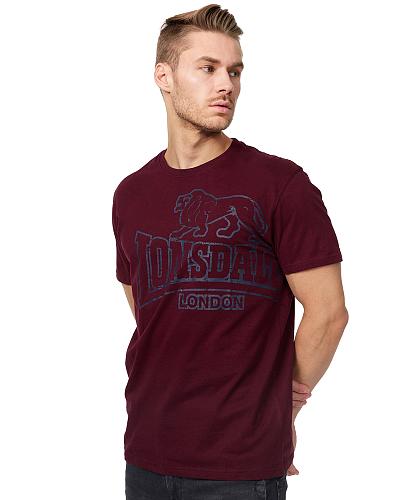 Lonsdale T-Shirt Langsett Oxblood