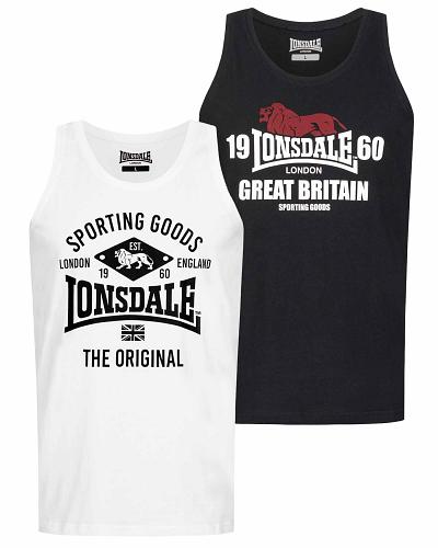 Lonsdale dubbelpak muscle shirt Biggi