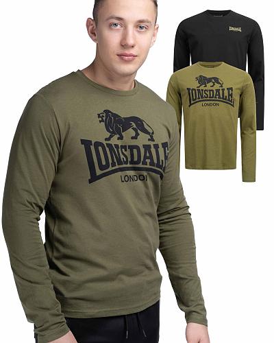 Lonsdale dubbelpak lange mouw t-shirts Ayrshire