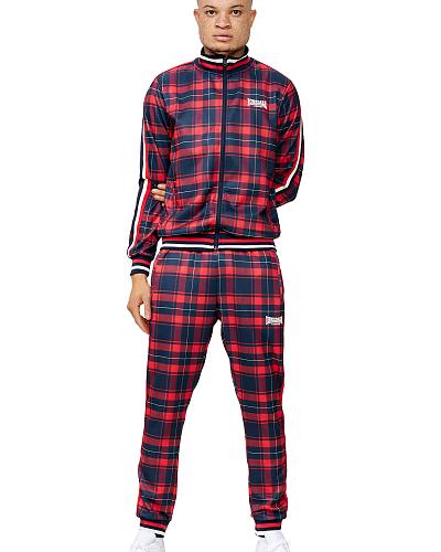 Lonsdale slimfit tartan tracksuit Wickstone