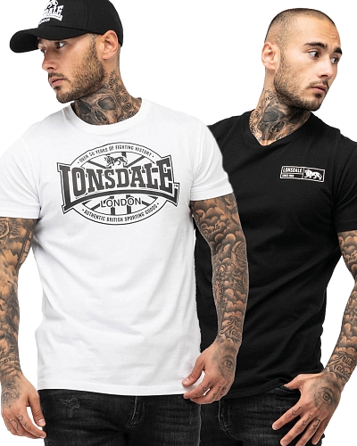 Lonsdale dubbelpak t-shirts Clonkeen