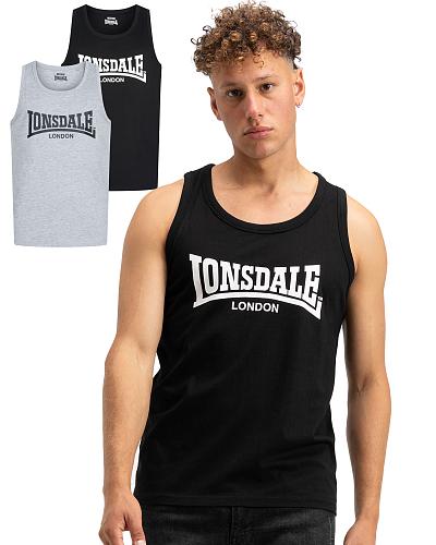 Lonsdale Doppelpack ärmeloses T-Shirt Averham