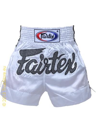 Fairtex Muay Thai Short White Lace