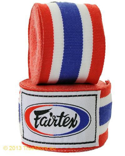 Fairtex Elastische Boxbandage 4,50m Thaiflagge