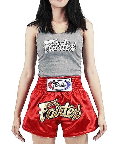 Fairtex Muay Thai short women-cut Red BS202