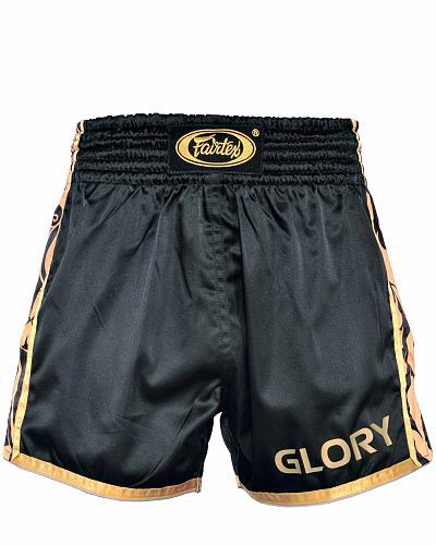 Fairtex BSG1 GLORY fightshorts black/gold