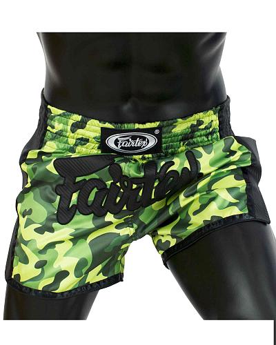 Fairtex BS1710 thaiboks short Camogroen