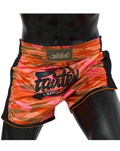 Fairtex BS1711 Muay Thai Short Camo Orange