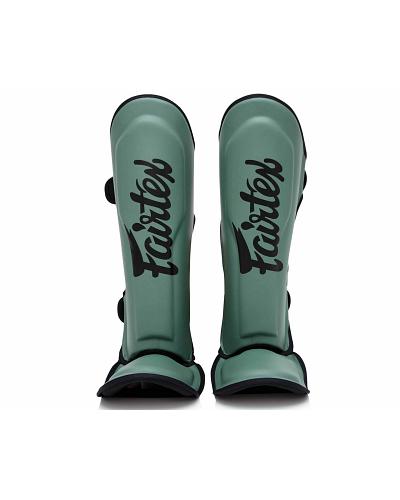 Fairtex X Booster Instep-, and shinguards in army green 1