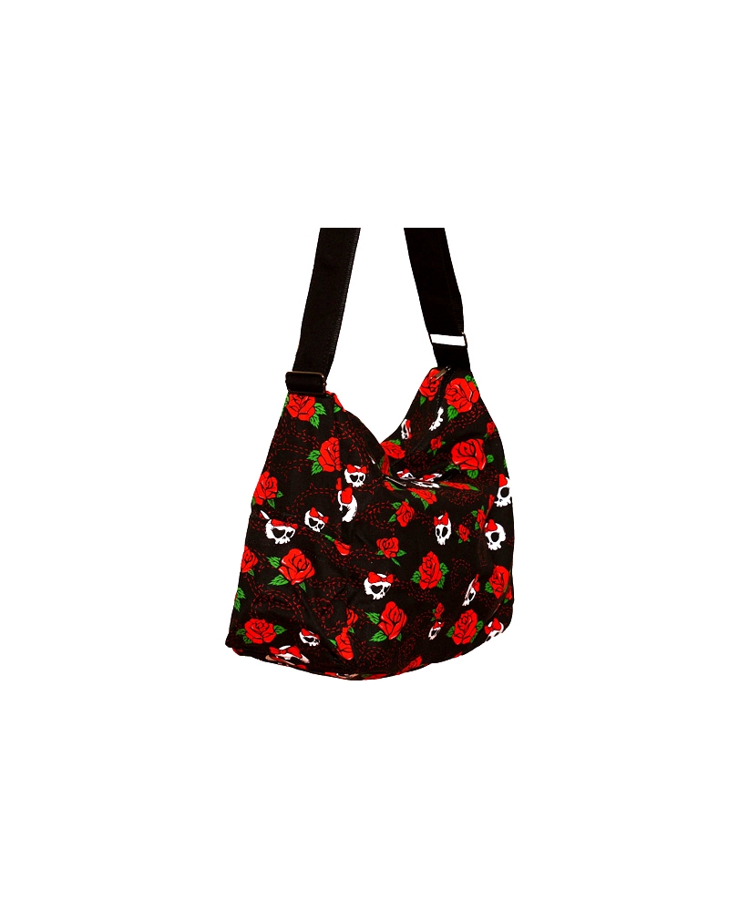 ModeS shoulder bag with Roses and Skulls 1