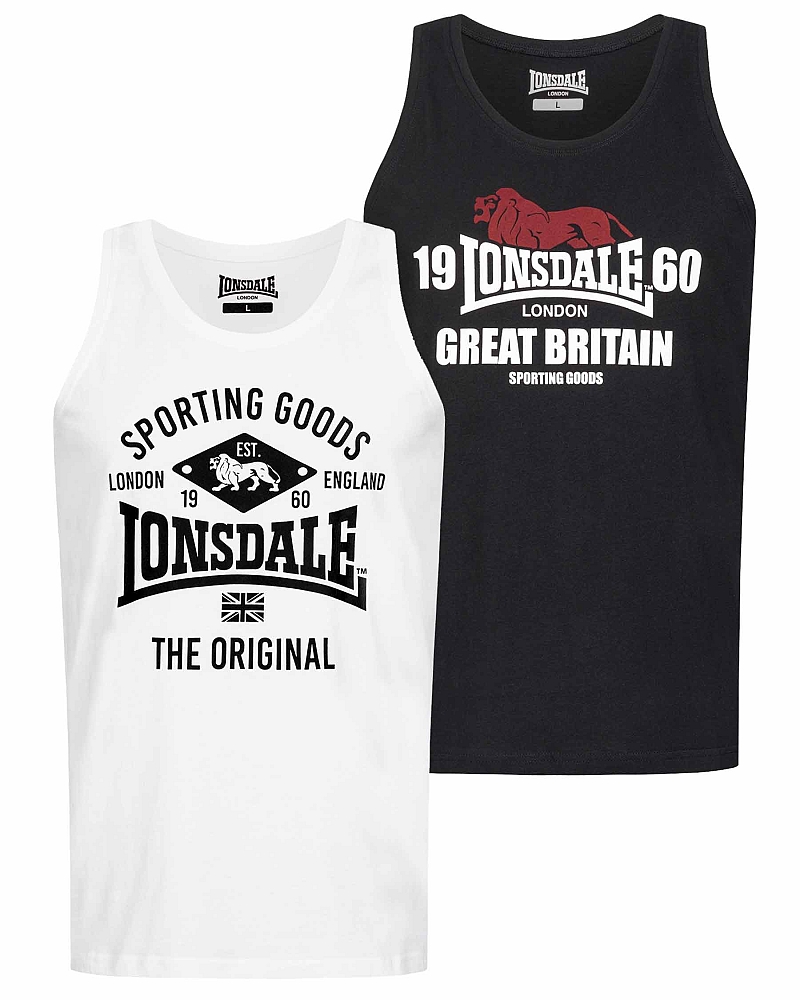 Lonsdale dubbelpak muscle shirt Biggi 1