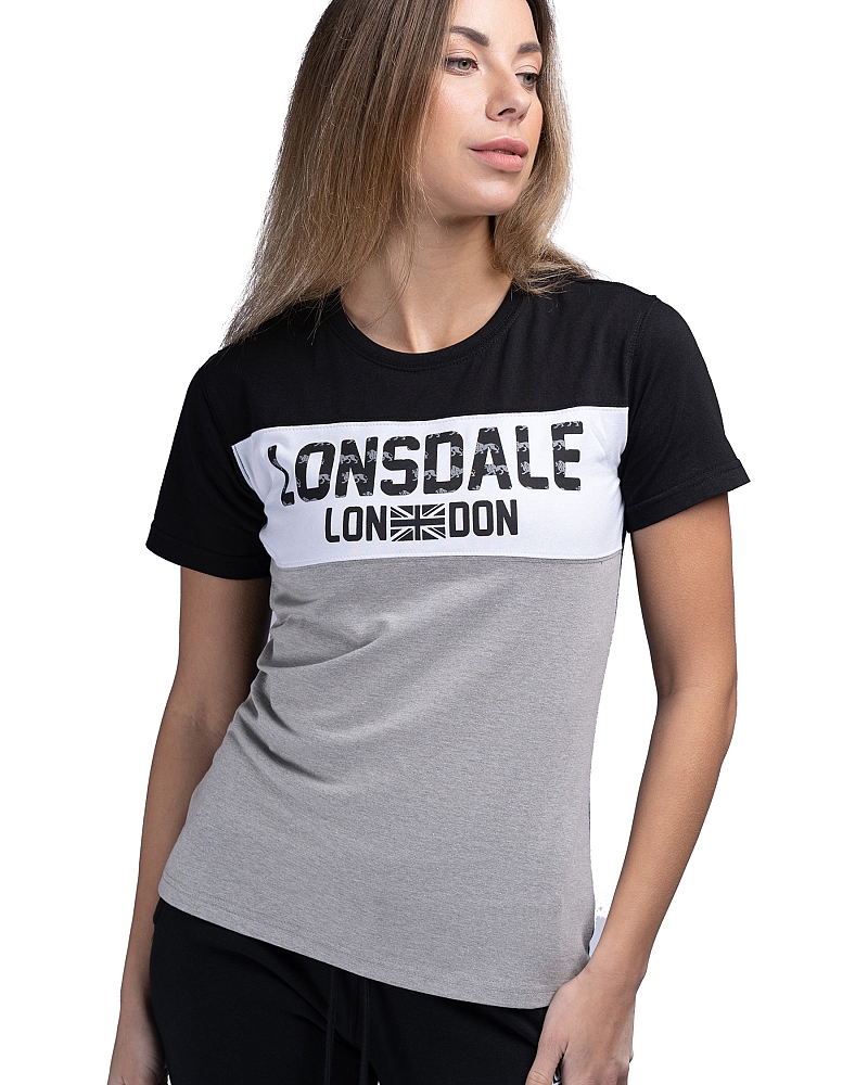Lonsdale women t-shirt Tallow 1