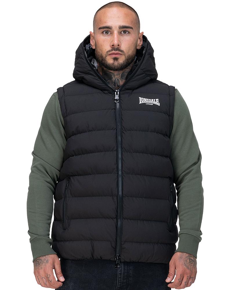 Lonsdale Herren Weste mit Kapuze Lydford 1