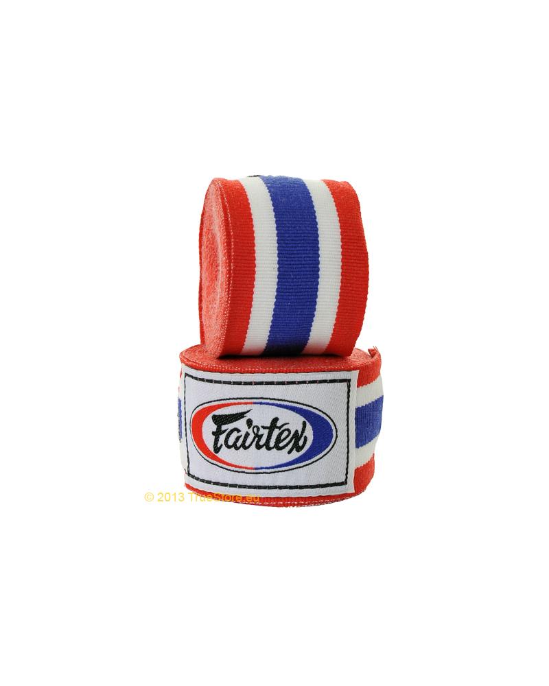 Fairtex elastic handwraps 177&quot; - 4.50m Thai flag 1