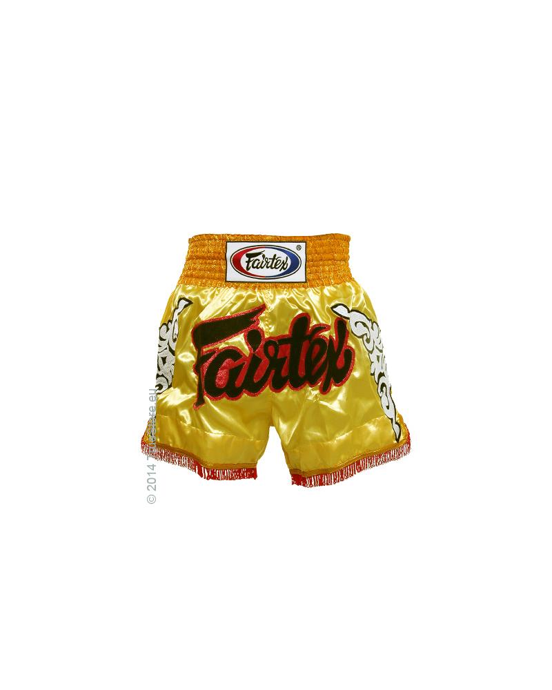 Fairtex Muay Thai Short Gold on Gold 1