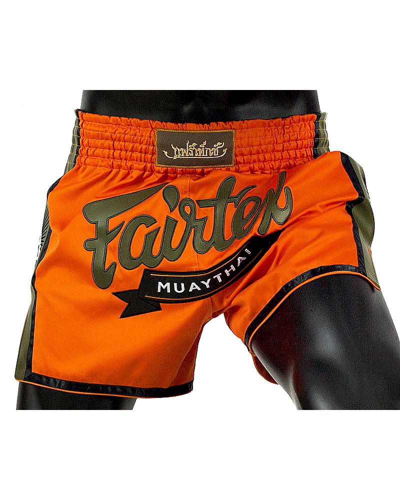 Fairtex thaiboks short BS1705 Orange Satin 1