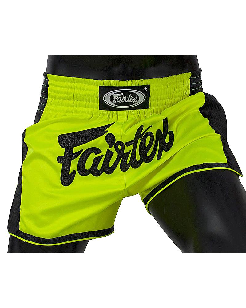 Fairtex thaiboksbroek BS1706 Neon Satin 1