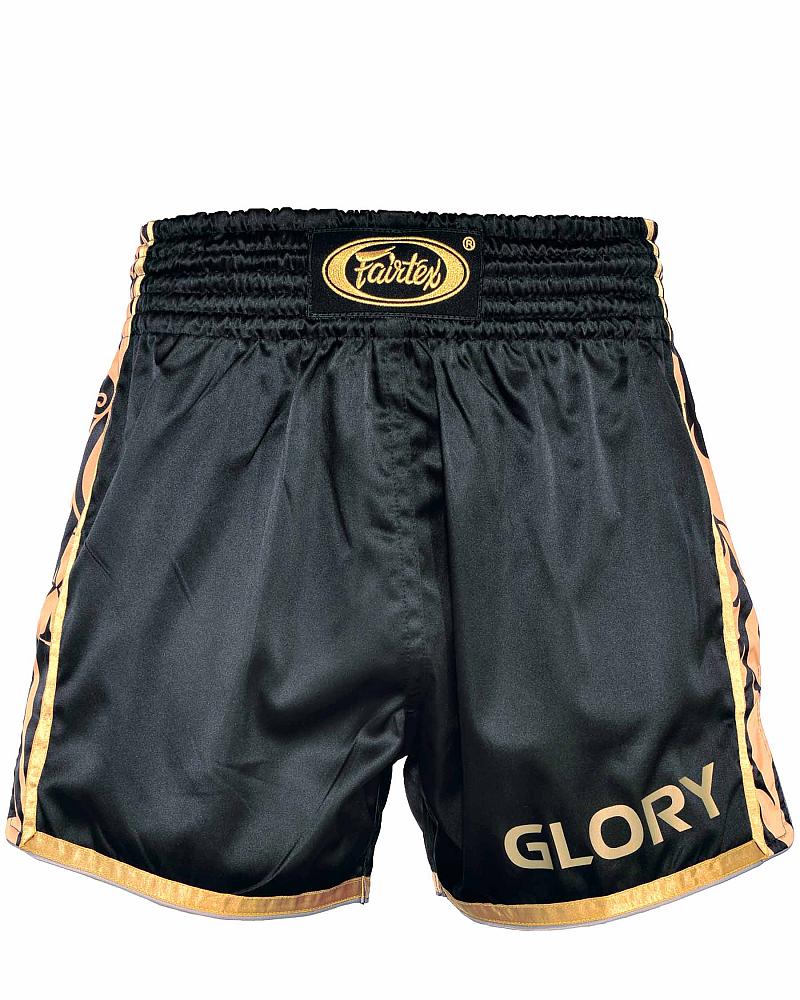 Fairtex BSG1 GLORY fightshorts black/gold 1