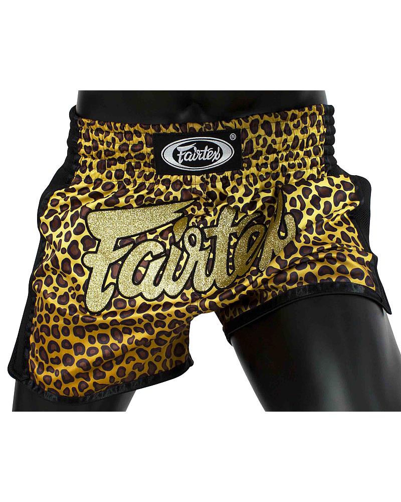 Fairtex BS1709 thaiboks short Leopard 1