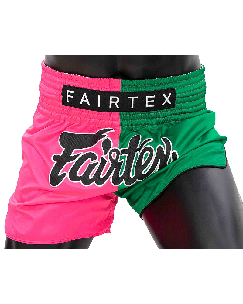 Fairtex BS1911 Muay Thai Short Pink/Green 1