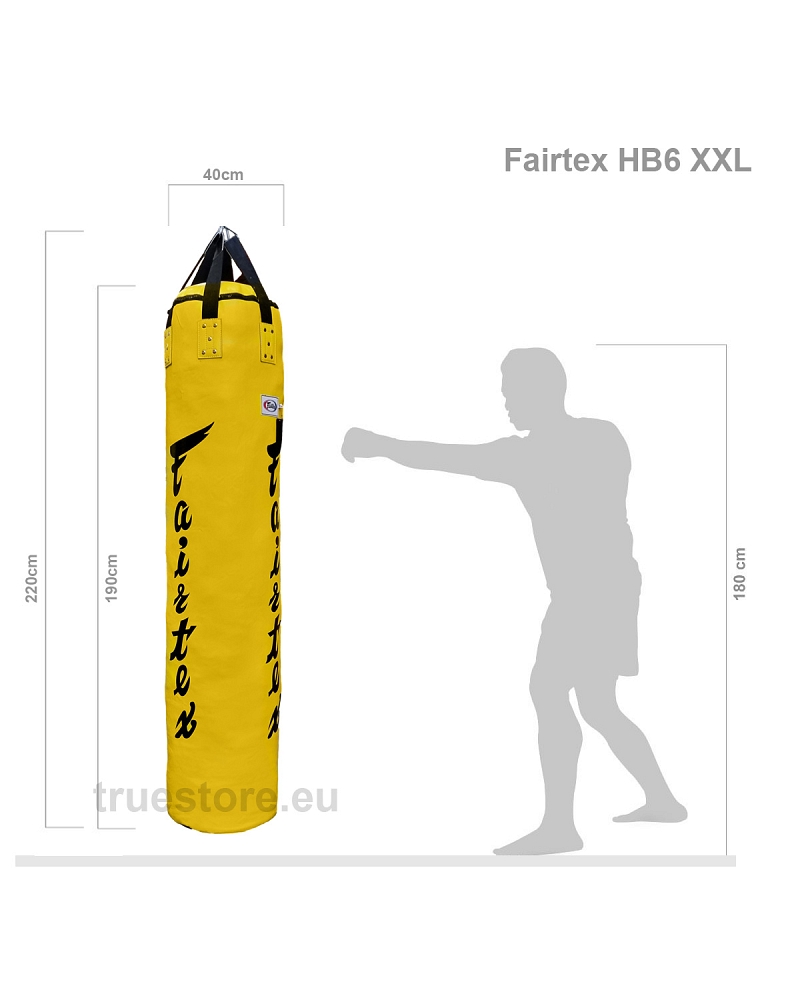 Fairtex HB6XXL punchbag 6ft. Fat Banana Bag 2