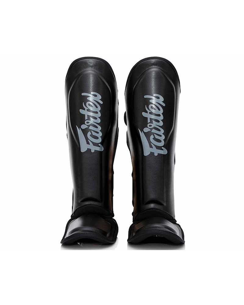 Fairtex X Booster Instep-, and shinguards in black 1