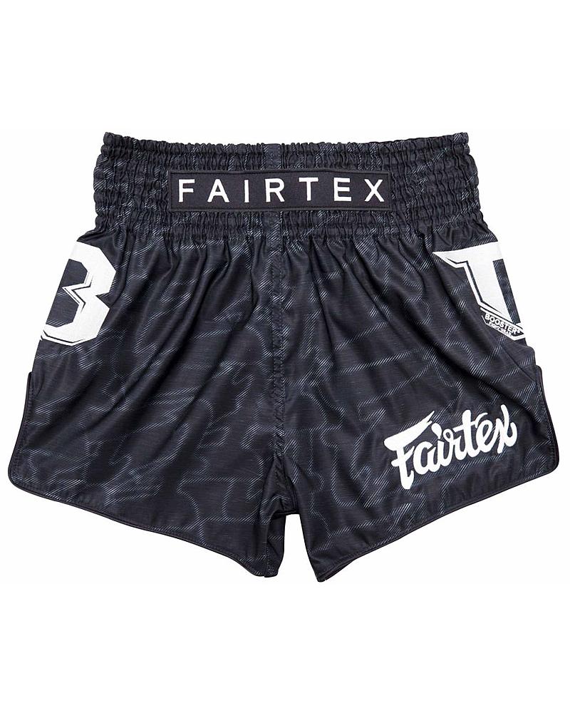 Fairtex X Booster Thaiboxhose Large Logo Schwarz 1