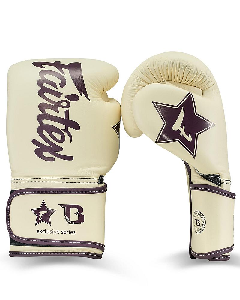 Fairtex X Booster V2 Leder Boxhandschuhe in Creme 1