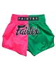 Fairtex BS1911 muay thai shorts Pink/Green 5